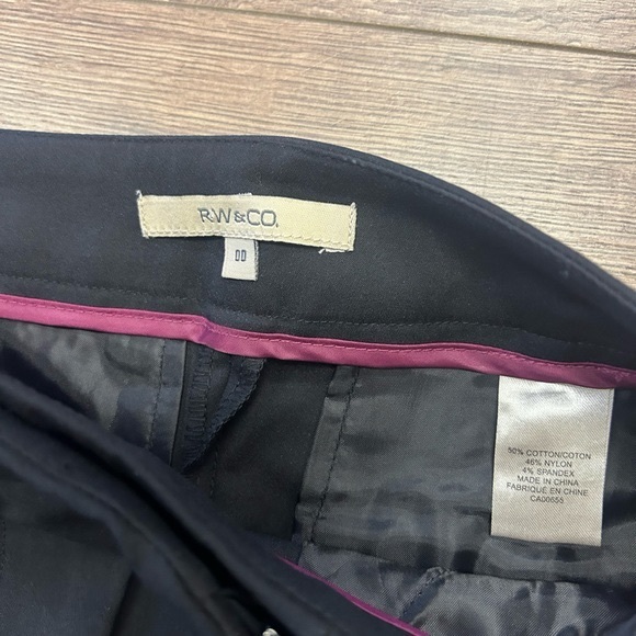 NWOT RWamp CO WOMEN DRESS PANTS LOW RISE in size 00 - Picture 9 of 9
